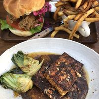 Our grub  at Plum Bistro in Seattle