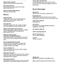 Brunch menu as of 1/2/22 at Plum Bistro in Seattle