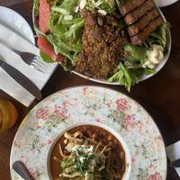Chili and Salad  at Plum Bistro in Seattle