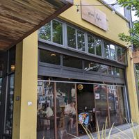 View of restaurant from outside at Plum Bistro in Seattle