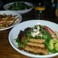 mama africa salad and fries :-P at Plum Bistro in Seattle