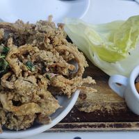 Lettuce wrap Oyster mushrooms at Plum Bistro in Seattle