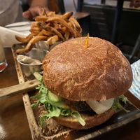 Buffalo Portabello Burger   at Plum Bistro in Seattle