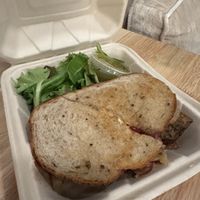 Ruben with house marinated tofu  at Plum Bistro in Seattle