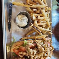 Po'boy sandwich   at Plum Bistro in Seattle