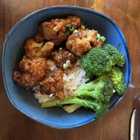 Cauliflower rice bowl  at Plum Bistro in Seattle