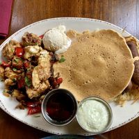 “Vegan Breakfast Classic"  at Plum Bistro in Seattle
