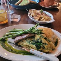 front: Give me veggies please, middle: Mac and yease. at Plum Bistro in Seattle