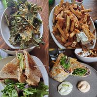 our apps and entres at Plum Bistro in Seattle