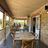 Balcony seating at Kawul in Pokolbin