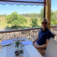 Balcony seating at Kawul in Pokolbin