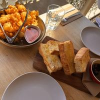 Cauliflower bites and focaccia   at Kawul in Pokolbin