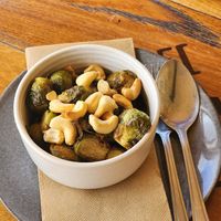 Miso Maple Brussel Sprouts at Kawul in Pokolbin