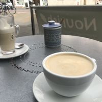 Chai & coffee latte  at Nourish in Inverness