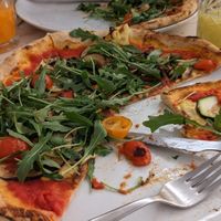 Pizza vegan at Fiori di Zucca in Alcobaca