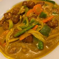 Chiangmai Curry special with tofu and vegetables at Viet Thai Cafe in York