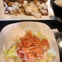 Kung Pao Tofu & Som Tom salad! at Viet Thai Cafe in York
