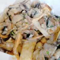 Mushroom fully loaded chips (soooo tasty) at Love Brew Scarborough in Scarborough