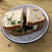 Tempeh rashers and avocado at Love Brew Scarborough in Scarborough