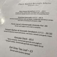 Breakfast choices  at Love Brew Scarborough in Scarborough