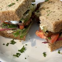 Avo and seitan sarnie  at Love Brew Scarborough in Scarborough