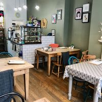 inside! (rare view of an empty cafe just before closing)  at Love Brew Scarborough in Scarborough