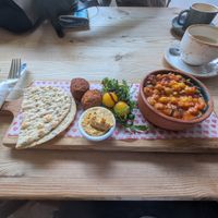 Curried cauliflower and chick pea pot. at Love Brew Scarborough in Scarborough