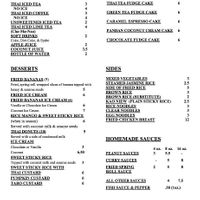 Menu 4 at Thai-Am in St Petersburg