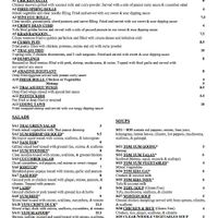 Menu 2 at Thai-Am in St Petersburg