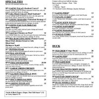 Menu 5 at Thai-Am in St Petersburg