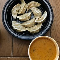 Vegetable dumplings on their own or with a soup.  at Nepali Chulo in West Valley City