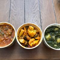 Mushroom, cauliflower and spinach. Best Sagg I’ve ever tasted   at Nepali Chulo in West Valley City