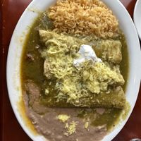 Enchiladas verdes  at La Esperanza in Chicago