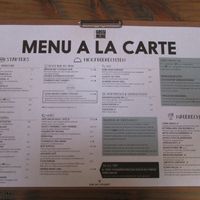 Menu at Gossimijne in Uden