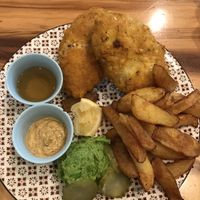 Dreamy vegan fish and chips at Gypsy - Dubai Mall in Dubai