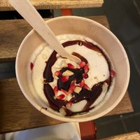 Vegan pudding  at Maha in Brussels