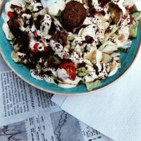 Falafel salad at Maha in Brussels