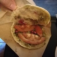 Zaatar pita at Maha in Brussels