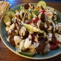 Falafel salad at Maha in Brussels