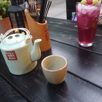 Rice tea (tastes like popcorn!) at Top Tep - Modern Vietnamese Kitchen & Bar in Berlin
