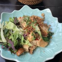 fried noodles with veggies, tofu and seitan  at Top Tep - Modern Vietnamese Kitchen & Bar in Berlin