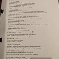 Menu 1 at Top Tep - Modern Vietnamese Kitchen & Bar in Berlin