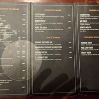 Drink menu 1 at Top Tep - Modern Vietnamese Kitchen & Bar in Berlin