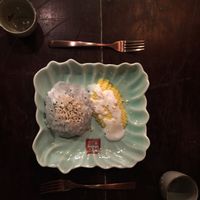 Sticky mango dessert at Top Tep - Modern Vietnamese Kitchen & Bar in Berlin