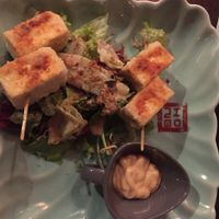 Number 14 starter - fried tofu with lemongrass (super good) at Top Tep - Modern Vietnamese Kitchen & Bar in Berlin