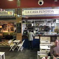 The restaurant  at La Casa Fundida in Sevilla