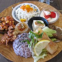 Main course at Cafe Indigo at Cafe Indigo in Kagoshima