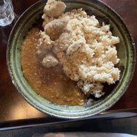 curry with rice and wheat protein nuggets  at Ashura in Nara