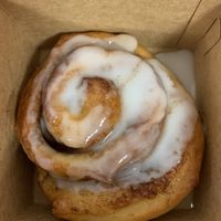  Vegan cinnamon bun at Calma Cafe in Gran Canaria