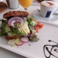 Vegan avocado sandwich at Calma Cafe in Gran Canaria